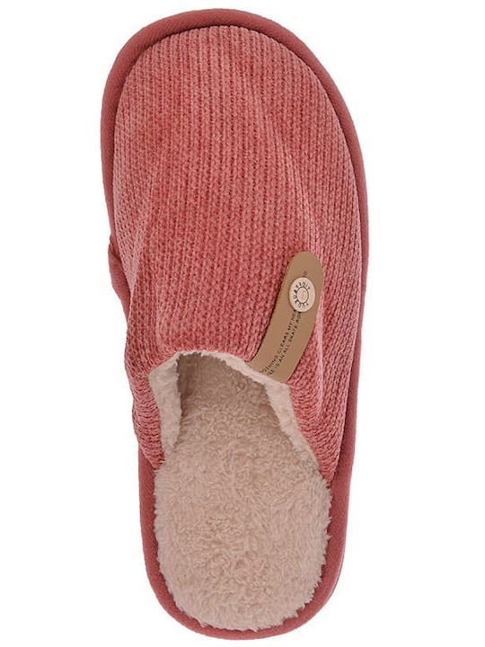 Damen Hausschuhe Beige 8041-Rose
