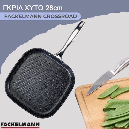Fackelmann Non-Stick Cast Grill Pan Crossroad 28cm