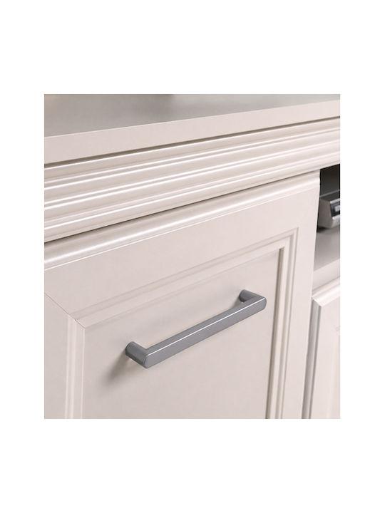 Finetto Furniture Handle Made of Metallic Inox Mat with Hole Centers 192mm 256-LKBE7192MS
