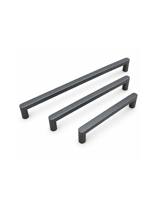 Finetto Möbelgriff aus Metallisch Anthrazit mit Lochabstände 192mm 256-LKBE7192GR