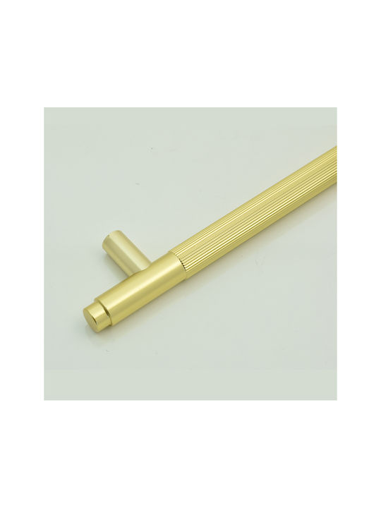Conset Furniture Handle Metal Gold Dark Matte with Hole Centers 204mm C1553-192C59C59-1