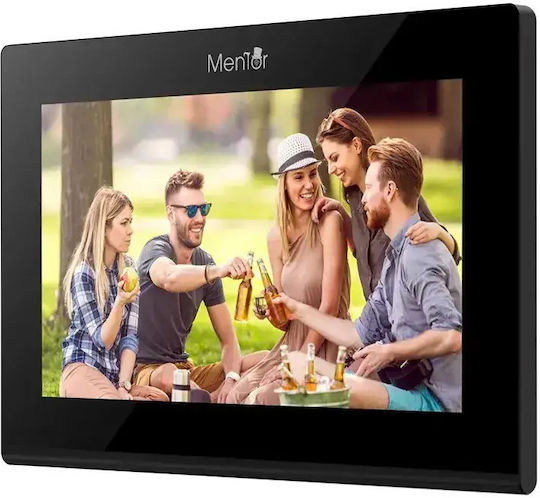Mentor Kabelloses Wi-Fi Video-Gegensprechanlagen-Set Schwarzes