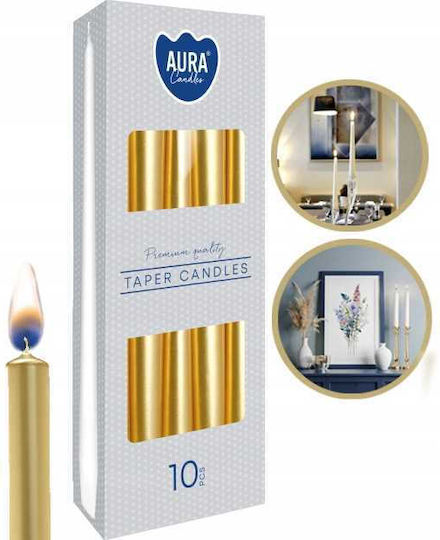 Aura Glass Διακοσμητικό Φωτιστικό Κερί 10τμχ 2.3x2.3εκ.