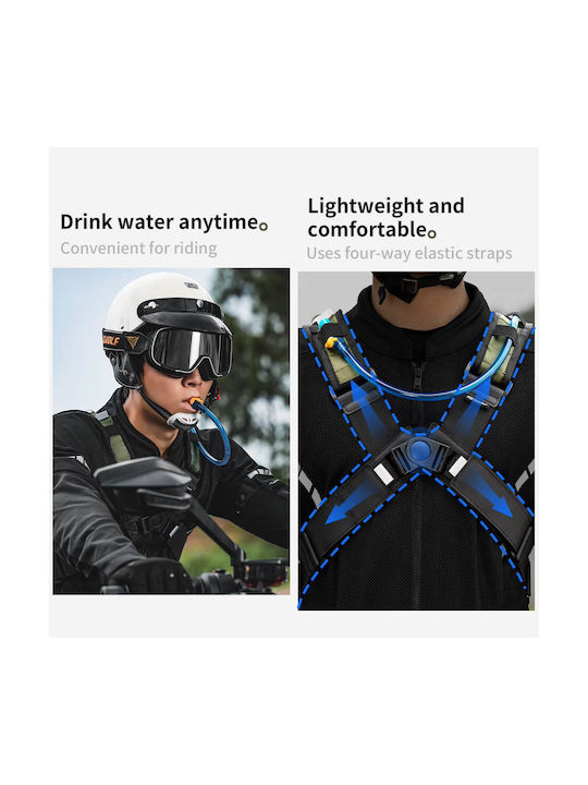 Motowolf Туристическа Раница 6л Водоустойчива Черна Daypack