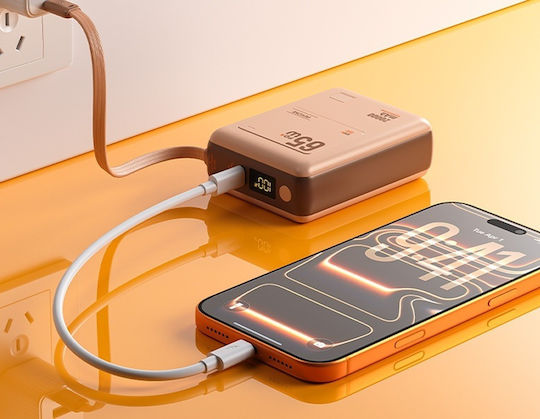 WK WP-117 Power Bank 20000mAh 65W mit USB-C Ausgangsanschlüsse Rosa