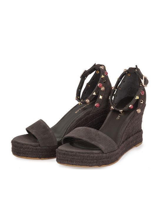 Platforme Dama Tip Espadrile Maro