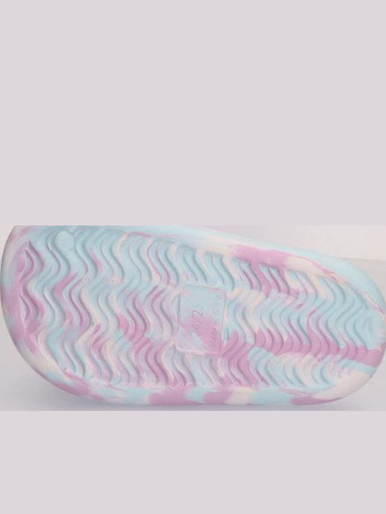 Kids' Flip Flops Slides Lilac Stitch