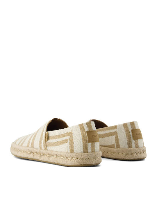 Stoff Herren Espadrilles in Beigen Farbe
