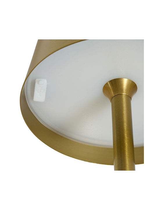Cody Metal Table Lamp LED with Gold Shade and Base
