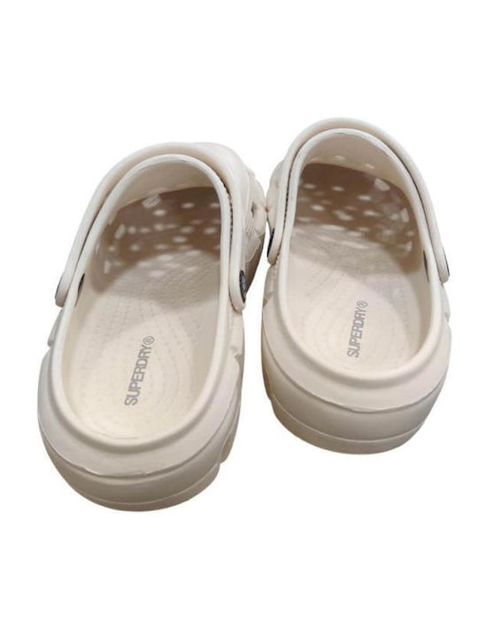 Superdry Women's Beige Clogs