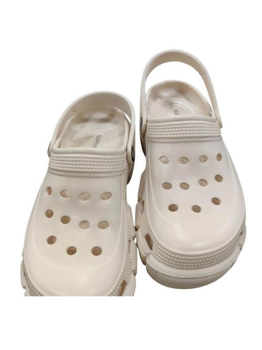 Superdry Women's Beige Clogs