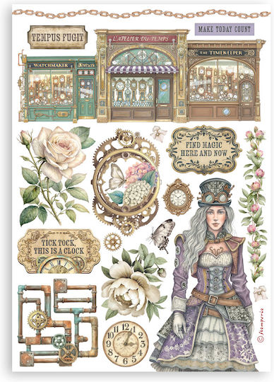 Самозалепващи Washi Pad A5 8 Листа Family Gardens Time