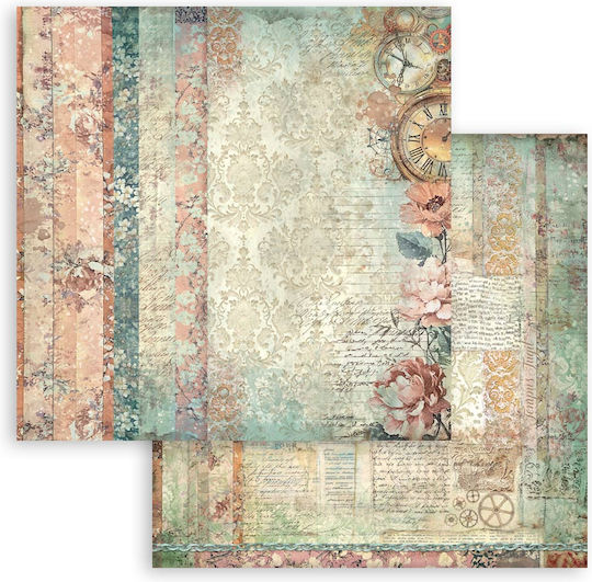 Χαρτιά Scrapbooking 10τεμ 20.3×20.3cm Stamperia Gardens Time Backgrounds