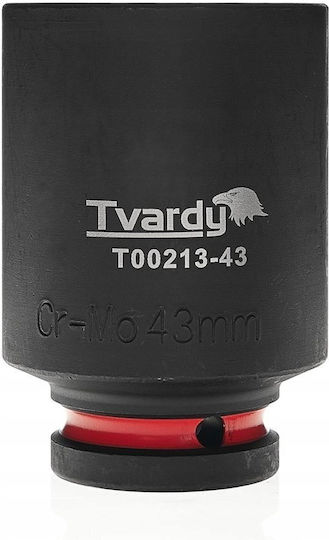 Tvardy Καρυδάκι Αέρος Μακρύ με Καρέ Υποδοχής 3/4" Διάμετρος 43mm