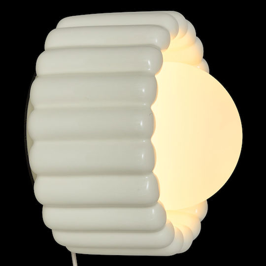 Modern Wall Lamp with G9 Socket and Switch White