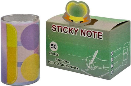 Rolle Aufkleber Notizblöcke Sticky Notes 50 Blätter Kästchen 4 Farben 1 Stück