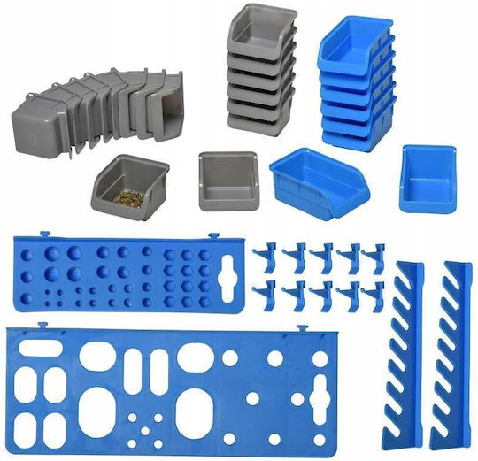Wall Board Blue-grey Containers 44 Pieces