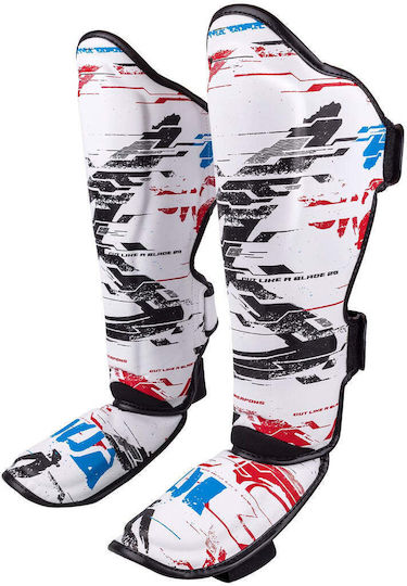 8 Weapons Adults White Shin Guards