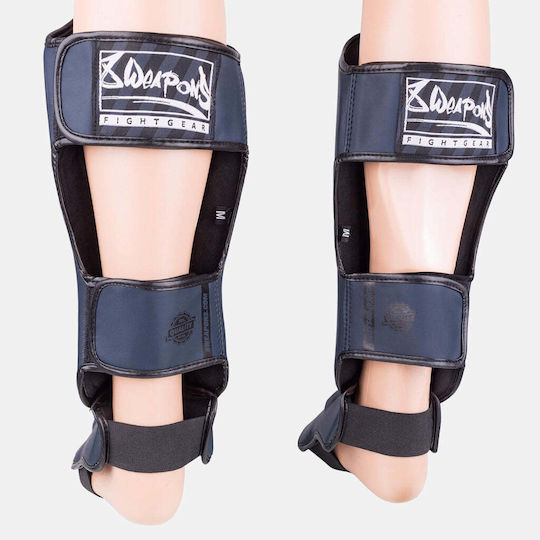 8 Weapons Adults Black Shin Guards