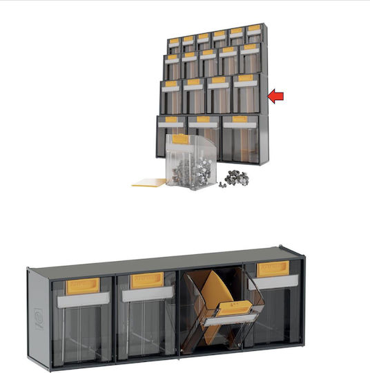 Συρταριέρα Εργαλείων Πλαστική Modular Cabinet 4