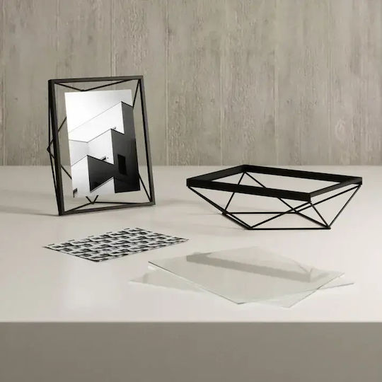 Umbra Prisma Wall Photo Frame Metallic with Black Frame 2 Pieces