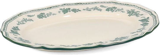 Salt & Pepper Servierplatte Oval aus Porzellan Grüne 25,5x18cm