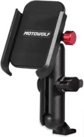 Motowolf Motorcycle Phone Mount with Adjustable Arm for Mirror