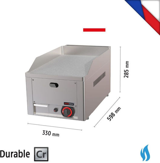 Alfa Frost Плато За Готвене Хромирано 4kW С Плоска Плоча