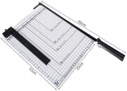 Mașină de Tăiat Ghilotină de Birou Tabletop 45cm pentru Foi de Dimensiune până la A4