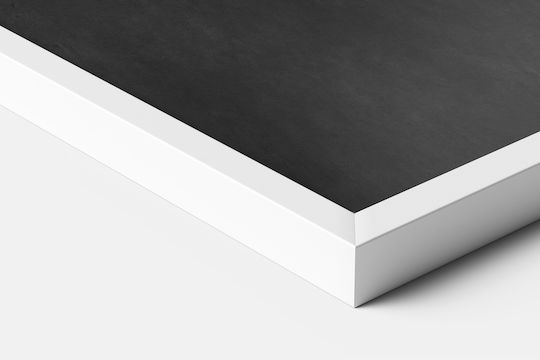 Tafeln Wandhalterung Weißes Rahmen Vertikal Horizontal + Kostenlose Kreide 60x40 cm