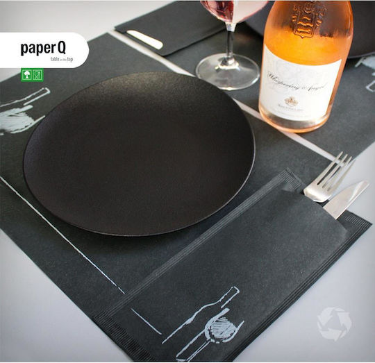 Venetian Black Wine Cutlery Case Smile 125 Pcs