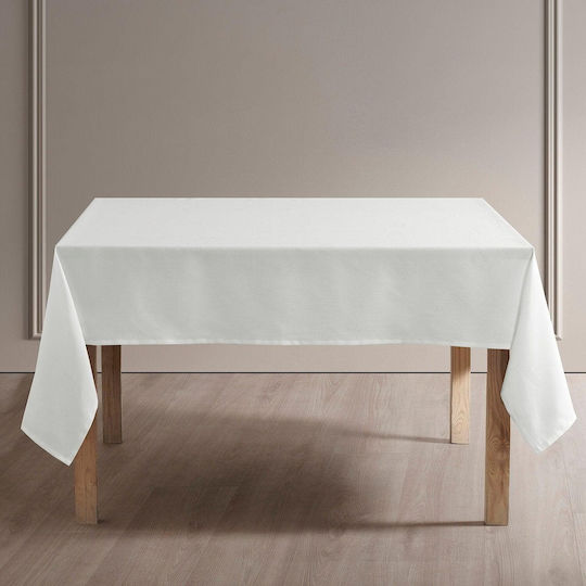 Kotonia Home Față De Masă Hotel Sanforizată Percale 100% Bumbac 200 G/m² Mărime 150x150 Cm Albă