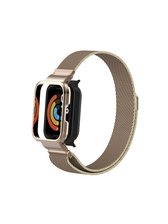 Λουράκι Ανοξείδωτο Ατσάλι Ροζ Χρυσό (Redmi Watch 2 Lite)