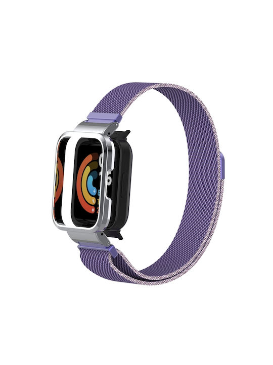 Λουράκι Ανοξείδωτο Ατσάλι Μωβ (Redmi Watch 2 Lite)