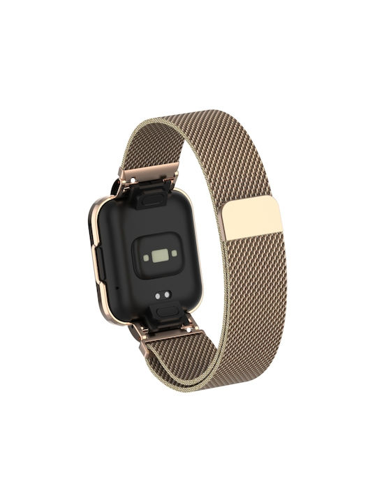 Λουράκι Ανοξείδωτο Ατσάλι Ροζ Χρυσό (Redmi Watch 2 Lite)