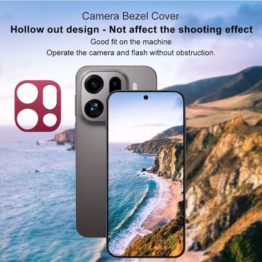 Oppo Find X9 Pro 5g Imak Metal Camera Protection Frame Red