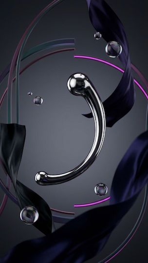 Smd Hotsteel Stainless Steel Curved G-spot & P-spot Dildo