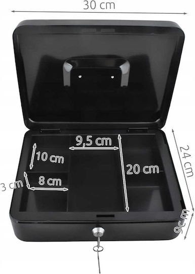 Large Black Money Box 30x24x9cm