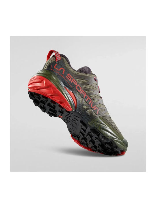 Akasha Ii Men's Trail Running Sport Shoes Cypress / Mountain Red