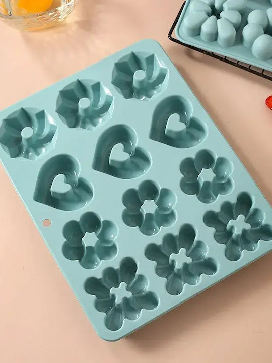 Silicone Donut Bakeware Tin 12 Socket Multi