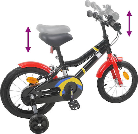 vidaXL 16" Παιδικό Ποδήλατo BMX Μαύρο