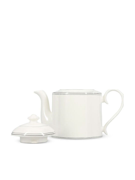 Salt & Pepper Τσαγιέρα με Κούπα Πορσελάνης Μαύρη 1300ml