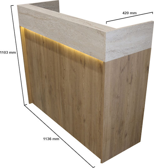 UnicUtil Birou Recepție Profesional P113.6xL42xÎ110.3cm