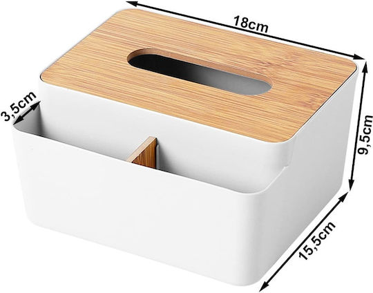Verk Group Wooden White Tissue Holder