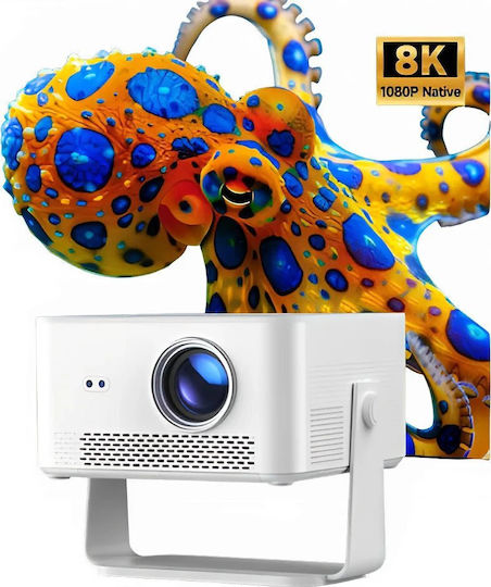 Magcubic HY450MAX Mini Beamer LCD Full HD Lampe LED mit Wi-Fi und Eingebauten Lautsprechern