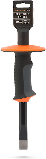 Dălți Metalice Cold Chisel 250 Mm Lățime 19 Mm Lamă Mâner Ergonomic Scut Protector Oțel Aliat