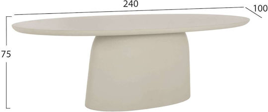 Τραπεζαρίας Μπεζ 240x100x75εκ. Τραπεζαρίας Μπεζ 240x100x75εκ.