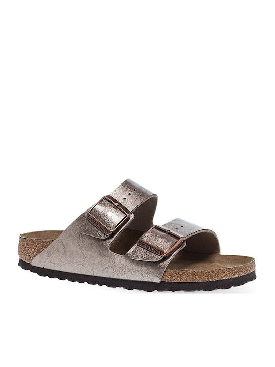 Arizona Women's Flat Sandals in Brown Color Narrow Fit