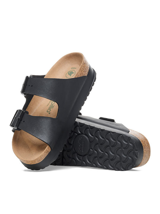 Arizona Γυναικεία Ανατομικά Σανδάλια Μαύρα Narrow Fit