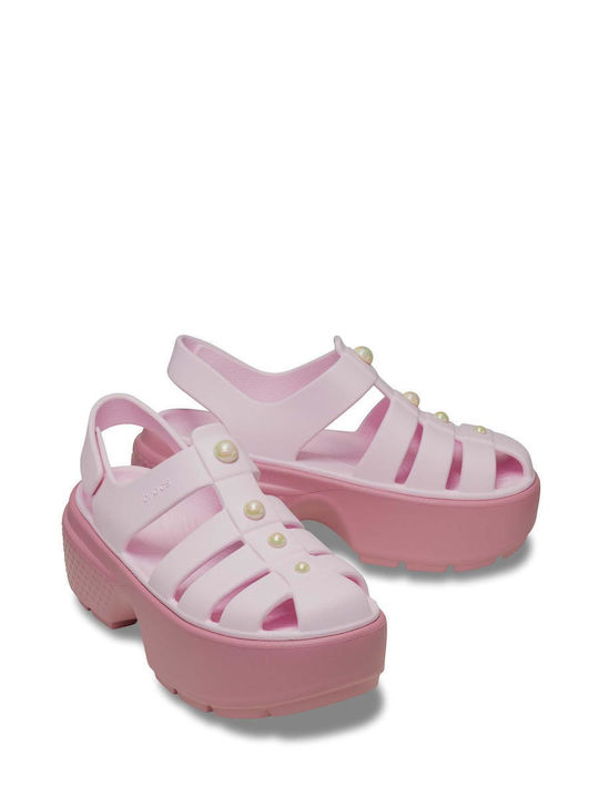 Stomp Fisherman Women's Flat Sandals in Pink Color